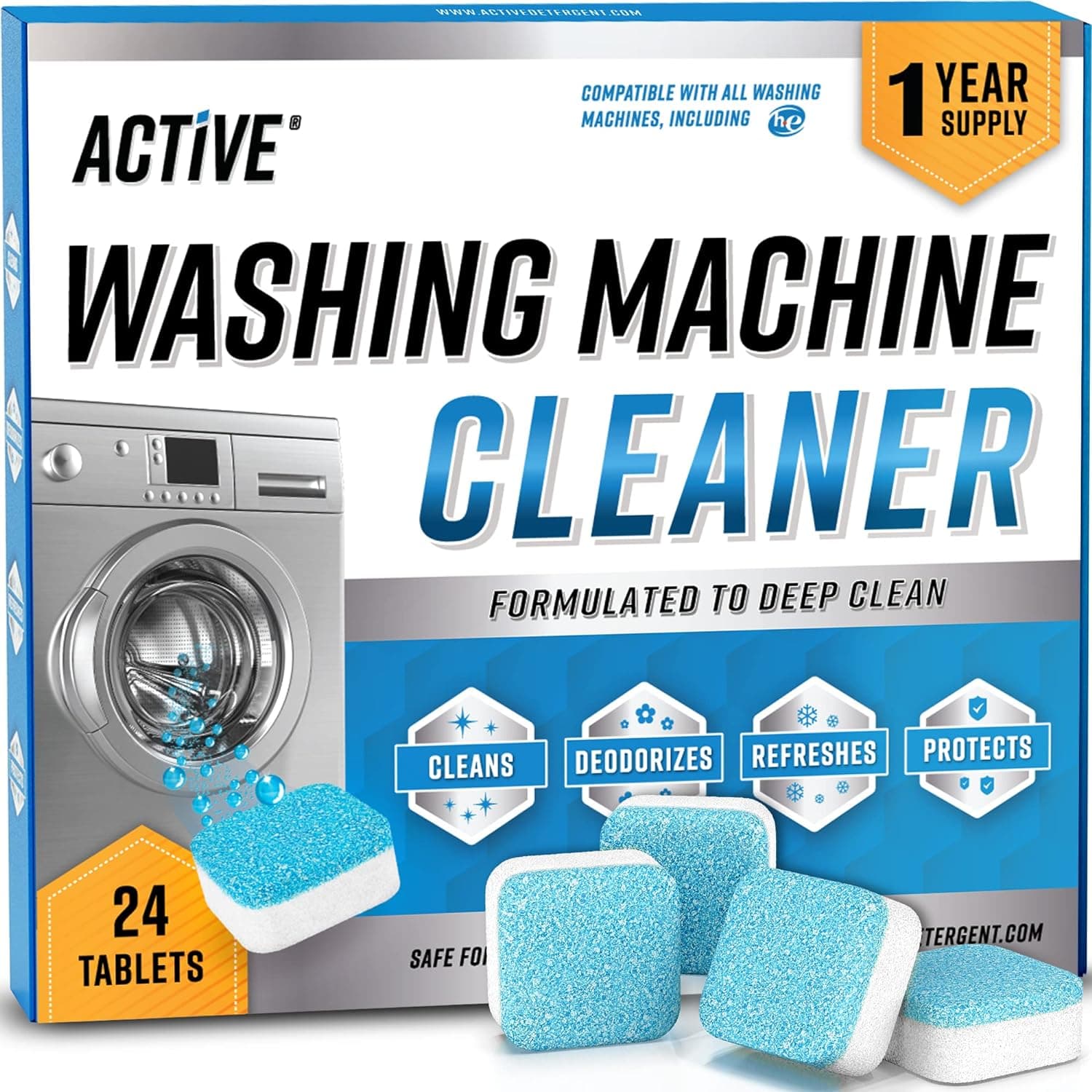 Active Washing Machine Cleaner Tablets thumbnail 3